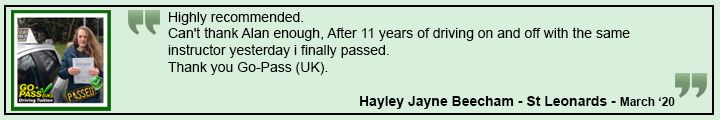 Hayley Jayne Beecham - Go-Pass (UK) Customer Review