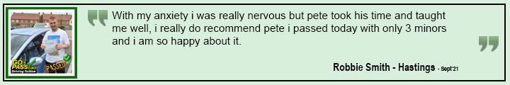 Testimonial from Robbie Smith
