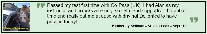 Testimonial from Kimberley Sellman