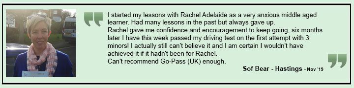 Sophie Stuchbury - Go-Pass (UK) Customer Review