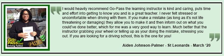 Aiden Johnson-Palmer - Go-Pass (UK) Customer Review
