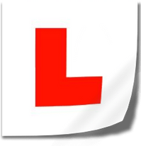 Image of an L Plate. Go-Pass (UK).